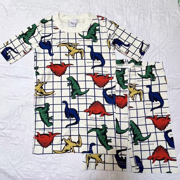 NWT Hanna Andersson Dinosaur Print PJs Size 12 - Picture 2 of 4